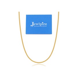 Jewlpire Solid 14K Over Gold Chain Necklace for Women, 2.5MM Link Necklace Chains Dainty Gold Chain for Women Trendy Jewelry Gifts for Women Her