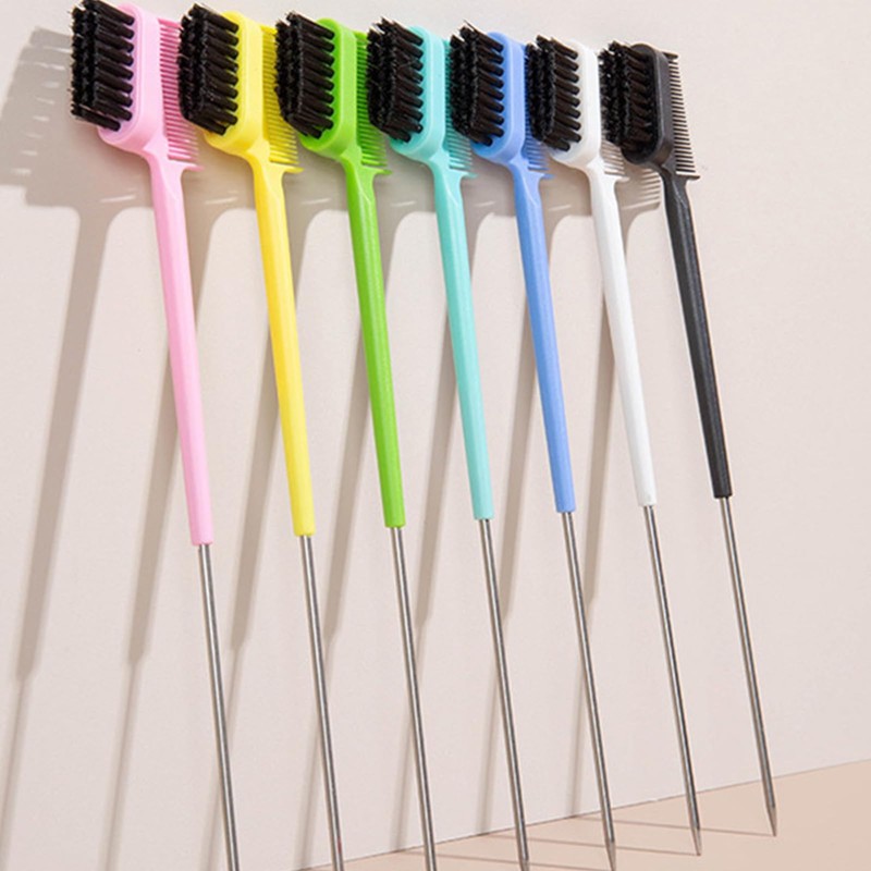 Ouxuefen Hair Edge Brush with Tail Comb - Double Sided