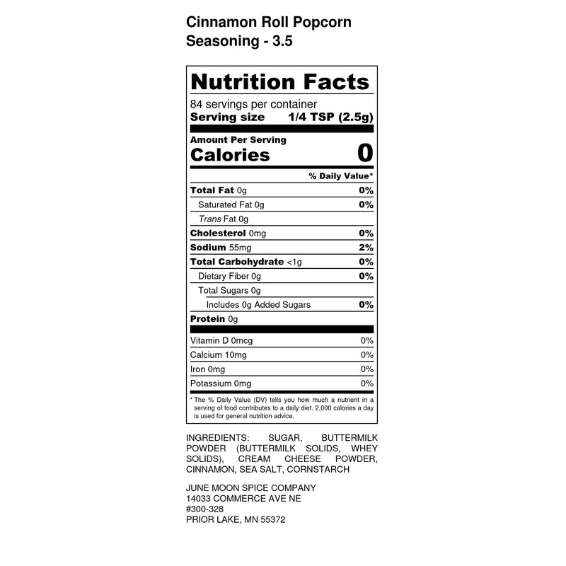 Premium | POPCORN SEASONING Variety 2 Pack | Cinnamon Roll