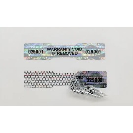 42 Hologramas De Seguridad Tipo Panal Con Folio 50mmx10mm