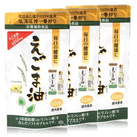 Asahi sesame Oil Capsules, 120 Tablets, 3 Bags Set (Online Sale Exclusive)