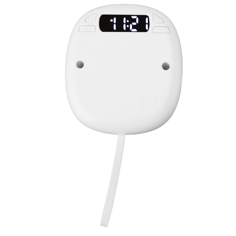 Digital Alarm Clock Portable LED Rechargeable 1200MAH Kid Lock Three