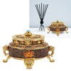 Trinket Incense Burner with Lid Handcraft Antique Polished Process for