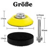 Bestgle Polishing Pad Adapter 2 Pieces 50 mm 2 Inch