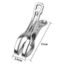 Smilerain 30 Pieces Stainless Steel Clothespins Clothespins Rod Shears Windproof Clothespins Large Size Laundry Pinch Laundry Pinch Laundry Drying