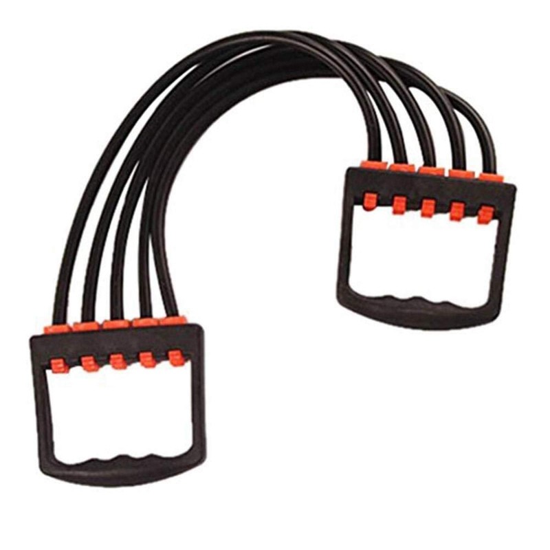 Chest Expander Chest Exerciser for Men - 5-Spring Rubber Chest