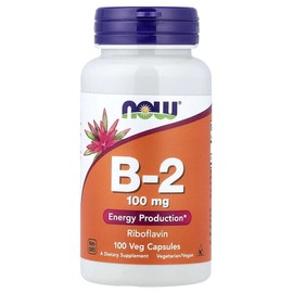 NOW Foods, B-2, 100mg, 100 Veg Capsules / NOW Foods (나우푸드), B-2, 100mg, 베지 캡슐 100정