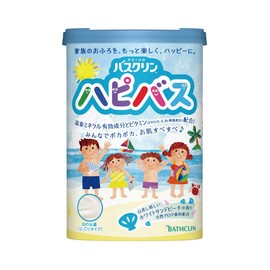 バスクリン ハピバス 日差し眩しいホワイトサンドビーチの香り 600g にごりタイプ 入浴剤 (医薬部外品)
