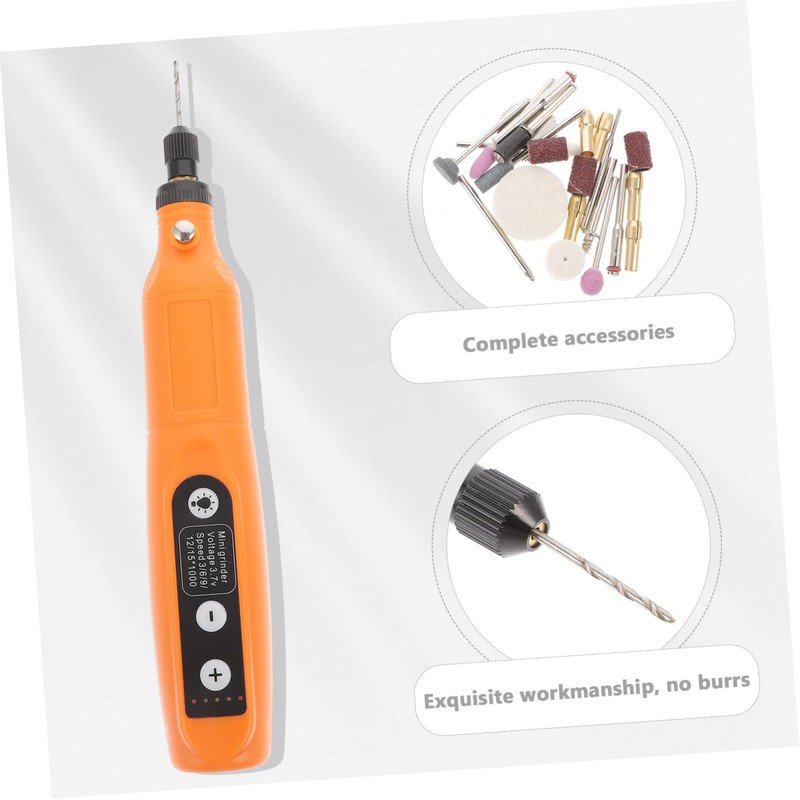 WOONEKY Mini Electric Nail Grinder 5-speed Charging Sanding Polishing Tool
