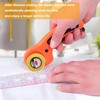 5 Pcs Titanium Coated Rotary Cutter Blades 45mm, Rotary Cutter