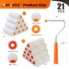 HANJKINZ 4 inch Paint Roller Kit, 20 Pack Small Paint