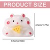 BOXOB 2pcs Soft Hamster Squeeze Toys, Fidget Hamster Toy with
