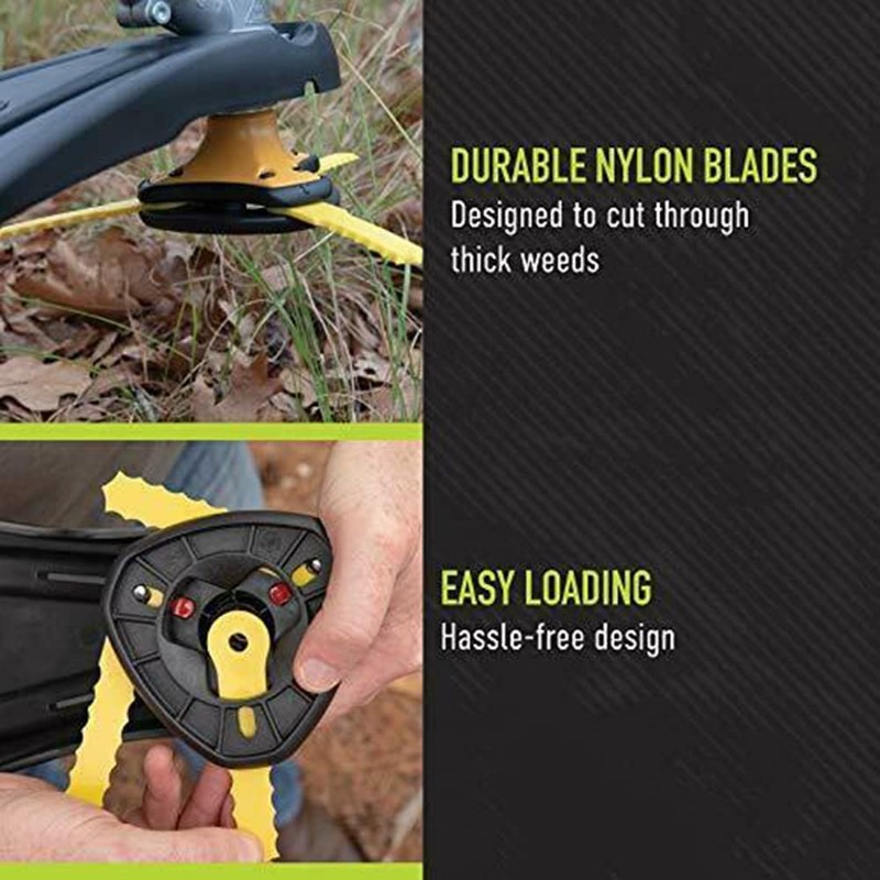 48Pcs Weed Eater Blades Replacement for Weed-Warrior 70289A Push-N-Load Trimmer