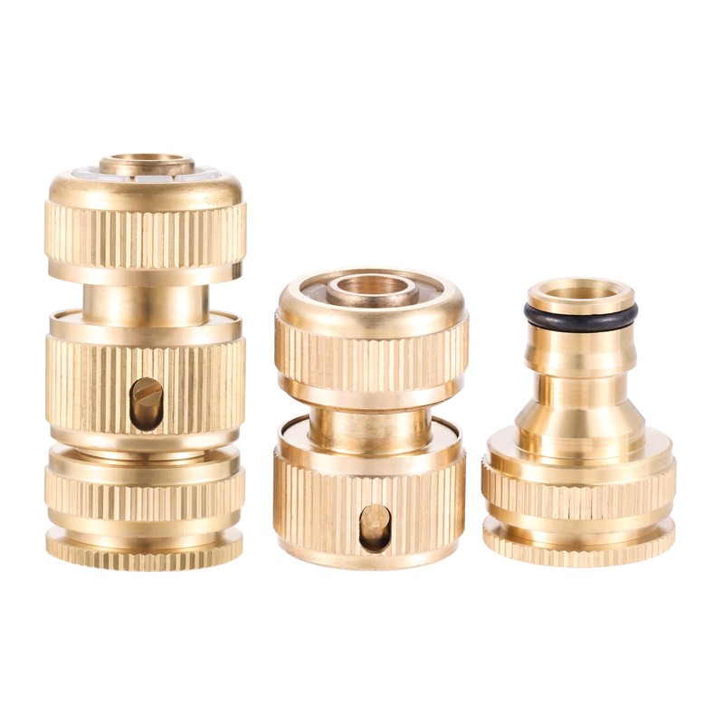 Hicello 4PACK Garden Hose Quick Connector, Quick Disconnect Hose Fittingsn