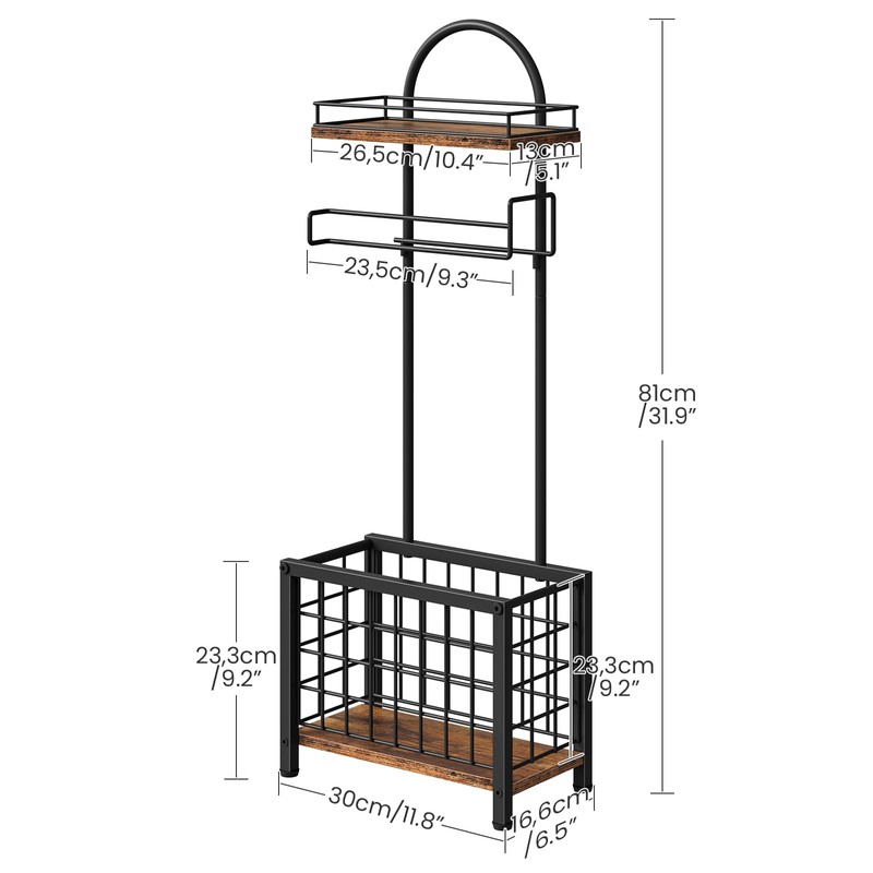 CHOEZON Toilet Paper Holder Stand, Freestanding Toilet Paper Holder with