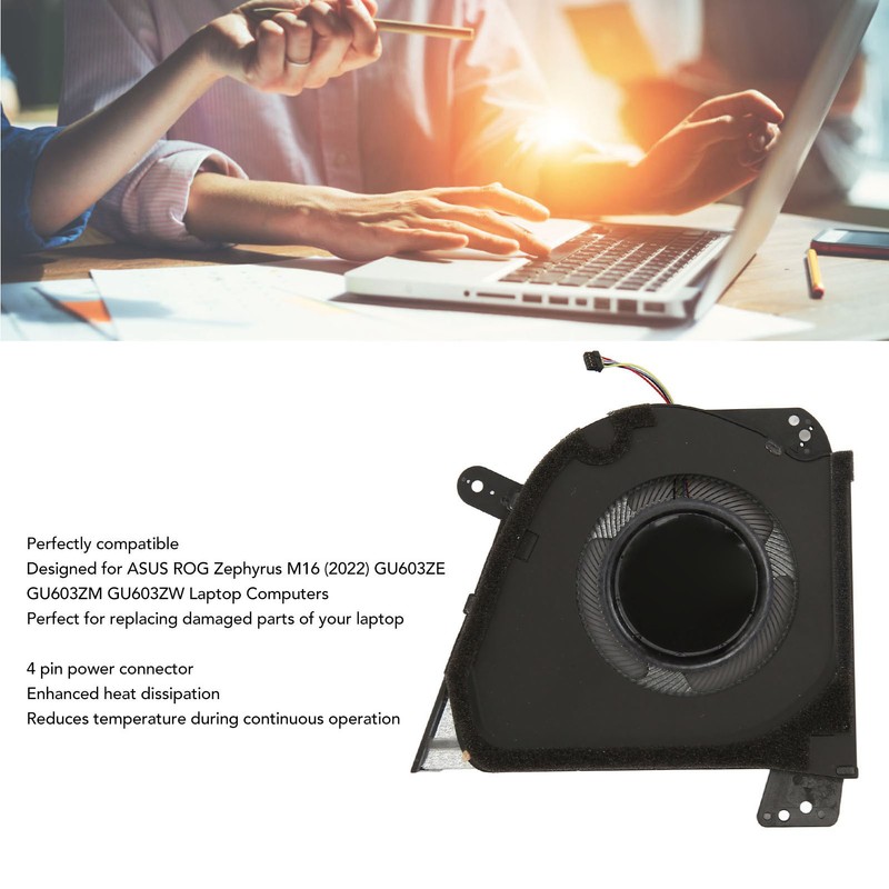 Laptop Cooling Fan Replacement Compatible for ASUS ROG Zephyrus M16