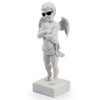 29cm Tall Too Cool Quirky Cherub Wearing Sunglasses Ornament (White)