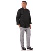 Chef Works Unisex Bastille Chef Coat, Black, XX-Large
