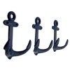Wowser Nautical Cast Iron Ship Anchor Wall Hooks, 6 Inches,