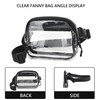 Clear Fanny Pack Stadium Approved, See Through Waist Bag for