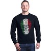shop4ever Mexican Flag Day of The Dead Skull Crewneck Sweatshirts