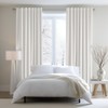 COTTON CRAFT White Curtain Window Panel Drapes - Set of