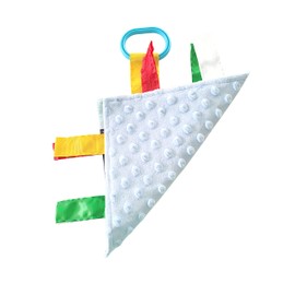 Baby Jack & Co 8x8” Learning Lovey Tag Toys for Babies - Baby Crinkle Toys - Crinkle Toys for Baby - Soft & Safe - Learn USA State Facts - Ideal Baby Toy BPA Free w/Stroller Clip (Minnesota)