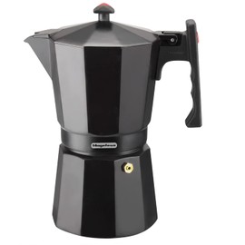 MAGEFESA ® Colombia Noir Stovetop Espresso Coffee Maker, 3 cups / 5 oz, make your own home italian coffee with this moka pot cuban coffee, made in extra thick aluminum, safe and easy to use, café