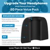 SONICFOAM Memory Foam Earbud Tips - Premium Noise Isolation, Replacement