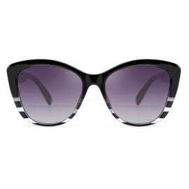 FEISEDY Polarized Vintage Sunglasses American Womens Square Jackie O Cat Eye Sunglasses B2451