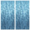 2 Pack Blue Streamers Party Decorations Blue Fringe Backdrop Ocean