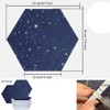 Lrocaoai 12 Pack Starry Hexagon Acoustic Panels,Sound Proofing Padding,Sound Absorbing