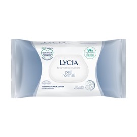 Lycia - Makeup Remover Wipes for Normal Skin Makeup Remover Wipes for Face and Eyes with Hyaluronic Acid 100% Natural Fabric 60 Pieces