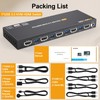 KVM Switch HDMI 4K@60Hz,KVM Switches with Simulation EDID for 4