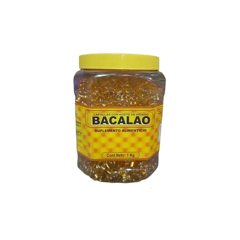 Capsulas Aceite Hígado Bacalao Sin Gluten 1 Kg 1000u Centro