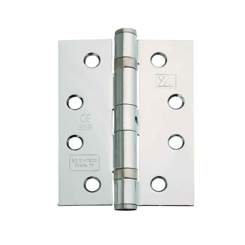 Excel XL866 Pair of 4" Grade 11 Door Hinges, Polished