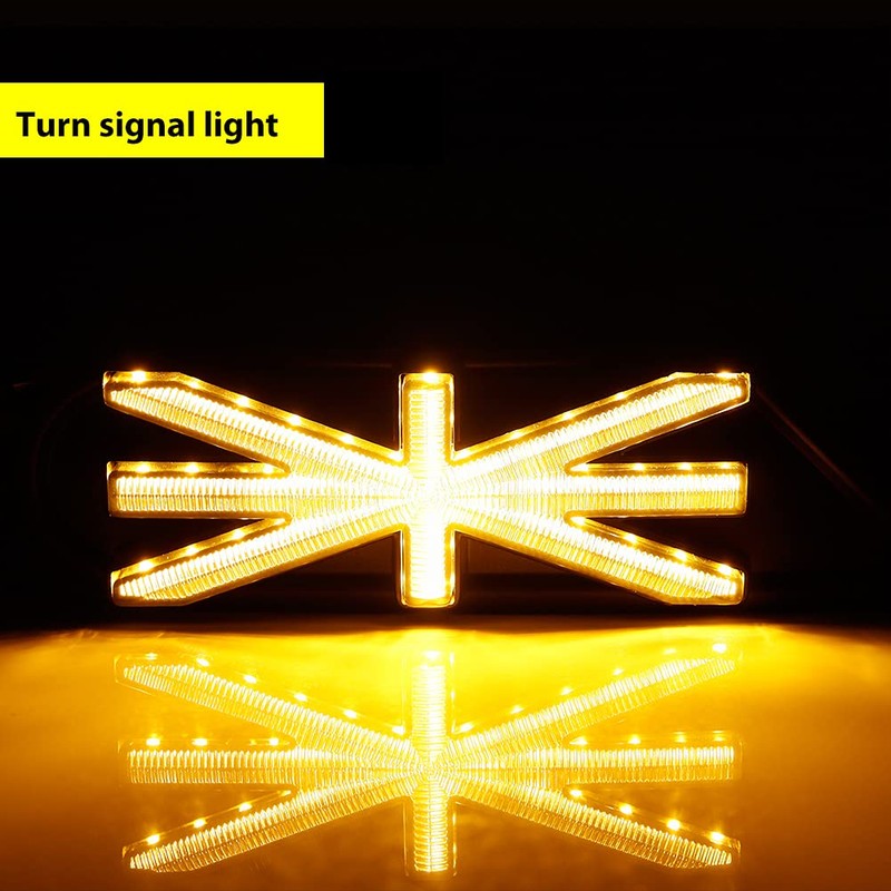 ADIIL Union Jack Style Smoked Lens W/Sequential LED Side Marker