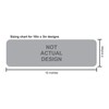 10" x 3" Red Emergency Exit Business Sign Decals Window