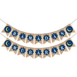 Eid Mubarak Banner Mubarak Party Decoration Ramadan Party Decorations Supplies (ramadan mubarak 1)