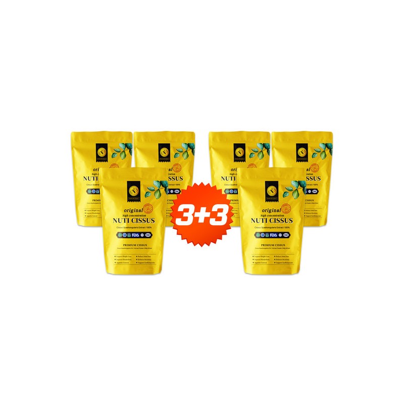 Nuti Genuine Cissus 50x Concentrated 24-Month Cissus Powder 6 Packs