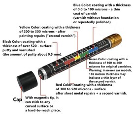 Car Paint Thickness Gauge,Thickness Tester Meter Gauge,Car Body Damage Detector Pen,Crash-Test Check,Fit to Shopping for Used Car