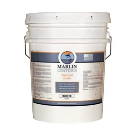 RV Roof Coating - Premium Acrylic Elastomeric Waterproof Sealant - Designed for Your RV, Camper, Trailer, Commercial Building…(White, 5 Gallon)