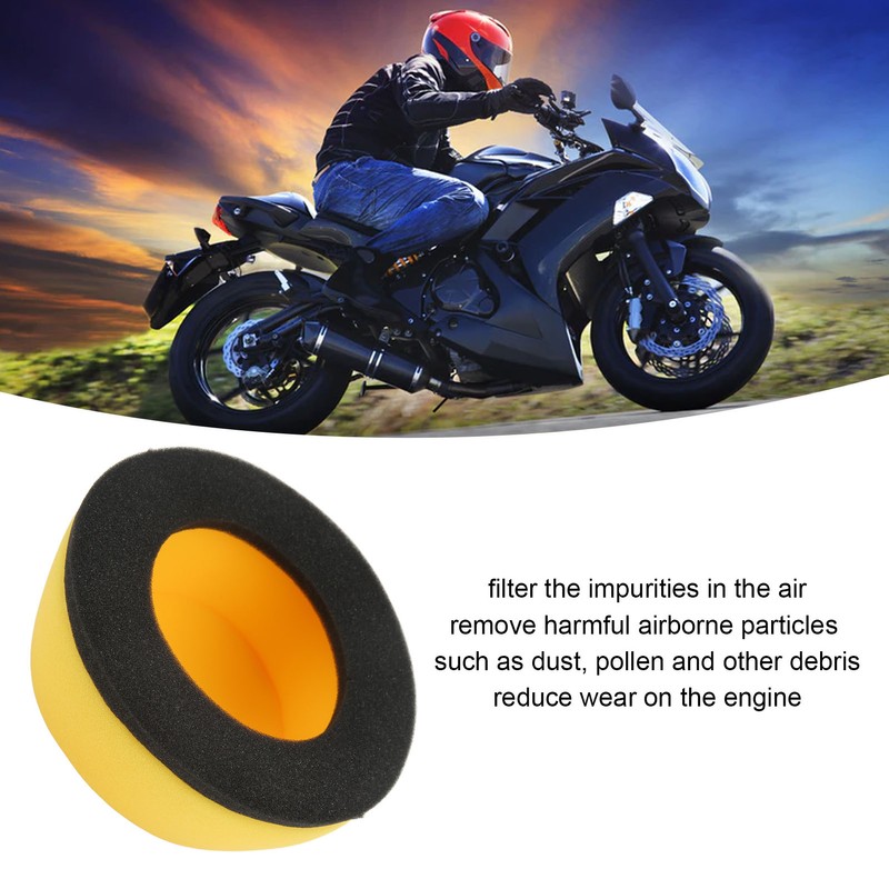 Motorcycle Air Filter Sponge Wear Resistant Dual Foam Design Air