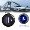 LED Fuel Meter Gauge Indicator 52mm Dia 12V Adjustable Resistance