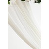Floroom Wedding Arch Draping Fabric 2 Panels 20Ft Ivory Chiffon