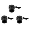 Perfeclan 3-Piece Replacement Diving DIN Tank Dust Cap Protector for
