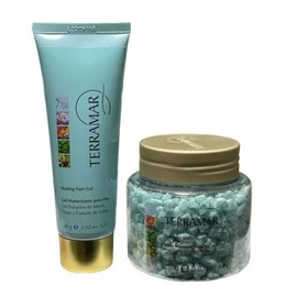 TERRAMAR Kit Spa Exfoliante Para Pies - Sales Y Gel Reparador ORIGINAL