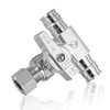 HeSun 1-PC Expansion Pex Tee Stop Valve, 1/2" PEX-A x
