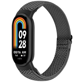 Elastic Band For Xiaomi Smart Band 9/8, Lightweight Solo Loop Nylon Sport Replacement Wriststrap for Women Men