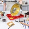 Rorence Mixing Bowls Set: Stainless Steel Non-Slip Bowls with Pour